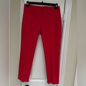 Theory Red Ponte Pants